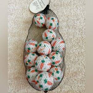 NWT Easter Carrots Mini Dog Tennis Balls